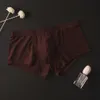 Sommer Mann Eis Seide Transparente Unterwäsche Ultra Dünne Atmungsaktive Weiche Feste Männliche Boxer Niedrige Taille U Pouch Sexy Herren Unterhosen