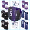 2023 2024 De'Aaron Fox Sacramentos King 농구 유니폼 Domantas Sabonis Chris Jason Webber Williams Retro Black Jerseys John Karl Stockton Malone