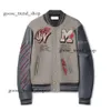 Off White Varsity Jacket Giacche da uomo Off Uomo Mens Designer di giacca a vento Vintage Loose Long Baseball Hip Hop Gceo 959 897