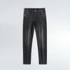 Kvinnors jeans designer jeans höst ny mäns små fot smal fit bomullskulan kvalitet mode märke koreanska svart mångsidiga ungdomar långa byxor acc0