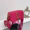 Meerkleurige cameratas Designer handtassen Dames brede schouderbanden Schoudertassen Portemonnee Merk Cross Body Flap