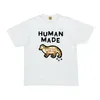 Human Made X Verdy Bamboo Joint Cotton Corte Sleeve Summer New Cartoon Letter Print Loose Par T-shirt