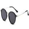 Mode Klassische Runde Sonnenbrille Gold Metallrahmen Brillen Designer Spiegel Sonnenbrille Männer Frauen Flash Shades l8s mit case290x