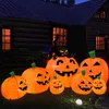Надувные лодки на Хэллоуин в форме тыквы, уличное украшение со встроенными светодиодами, взорванная вечеринка, праздничный декор для двора, сада и лужайки, 7 5 футов Long298E