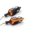 Nieuwe motorfietsflitser LED-reeks op gerookte off-road motorfiets indicator knipperlicht motorfiets waterdicht achterlicht