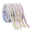 Led Strips Strip 5050 5054 2835 Smd Waterproof Ribbon Diode 12V Flexible Tape Light 60/120Leds/M Lights For Room Decor 5M/Roll Drop Dhbgp