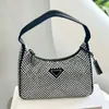 Designer de luxe strass cristal hobo diamant sacs à bandoulière femmes aisselles fourre-tout brillant sac à main sacs à bandoulière hommes dame noir bandoulière aisselle pochette