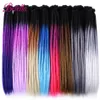 Synthetic Wigs Synthetic Handmade Dreadlocks Hair Natural Braiding Hair For Black Women Crochet Hair Ombre Colored Crochet Braids 231208