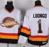 Cheap Vancouver Canucks Hockey Jerseys #1 Roberto Luongo Jersey Claret Red 100th Anniversary Black White Blue Stitched Jerseys