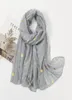 Foulards Boho doux bronzant imprimé Hijab longue écharpe élégante femmes musulmanes enveloppes Turban châles mode malaisienne dames quotidien Headwe2520257