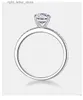 사이드 스톤즈 결혼식 약혼 Moissanite Ring Luxury GRA 인증서 여성을위한 스털링 실버 1 스털링 실버 Fine Jewelry YQ231209
