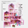 Doll Accessories Kids Toy Simulation Doll House Villa Set Pretend Play House Assembly Toys Princess Castle Bedroom Girls Gift Toy For Children 231208