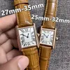 Watch Designer Watch Men's and Women's Imported Quartz Movement Stainless Steel Cow Watch Band 25/27mm Classic Couple Watch