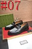 112model 2024 Mode Zakelijk Casual Echt Leer Luxe Kledingschoenen Handgemaakte Feestbruiloftkleding Heren Kantoor Designer Kledingschoen Grote Maat 38-46 Zwarte Loafers