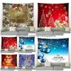 Tapissries Retro Christmas Tapestry Winter Snow Xmas Tree Forest Natural Landscape Holiday Year Home Dorm Decor Wall Hanging 231019 DH2C6