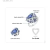 Met zijstenen JewelryPalace nieuwe collectie hartboog 5ct blauwe edelsteen gemaakt blauwe spinel 925 sterling zilveren cocktailring voor vrouw meisje YQ231209