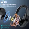 Auricolari sportivi Bluetooth wireless - Bluetooth 5.3, 2 microfono HD, display LED 90H, riduzione del rumore, auricolare Bluetooth impermeabile IP7 per iOS Android"