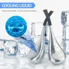 Массагер с массагером Ice Globes Spoon Skin Care Freeze Tool Tool Stainlesssteel красота крио ролик охлаждение массаж спа -бал для женщин 231208