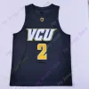 Maglie da basket VCU Maglia da basket NCAA College De'Riante Jenkins Marcus Evans Marcus Santos-Silva Issac Vann Corey Douglas Mike'L Sim