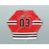 Benutzerdefiniertes BIG DS 03 RED ONYX BACDAFUCUPHOCKEY JERSEY NEU oben genäht S-M-L-XL-XXL-3XL-4XL-5XL-6XL