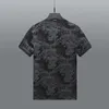 T-shirt da uomo 2023 Estate Seta del ghiaccio a maniche corte Stampa Leone T-shirt traspirante versatile di alta qualità