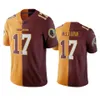 Washington''redskins''men 11 Alex Smith 17 Terry McLaurin 21 Sean Taylor Custom Women Youth Gold Burgogne Two Tone Jersey