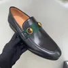 Erkekler deri jordaan loafers tasarımcı elbise ayakkabıları lüks moda gündelik g atbit loafers kaymaz havalandırma ayakkabıları boyut 35-45