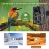 Hunting Cameras Outdoor Wildlife Trail Camera HD 24MP 27K 940NM Waterproof IR Night Vision PoTraps Tracking Cam Surveillance 231208