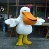 Fotos reales de alta calidad disfraz de mascota pelícano de lujo disfraz de personaje de dibujos animados tamaño adulto 290N