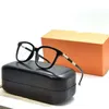 Popular retro men's optical eyeglasses EVA style sun glass designed square full frame sunglasses leather case with hd clear l287o