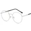 New Woman Glasses Optical Frames Metal Round Glasses Frame Clear lens Eyeware Black Sier Gold Eye Glass FML2844