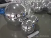 wholesale Boule de miroir gonflable géante réfléchissante argentée attrayante décoration sphères de miroir gonflables extérieures ballon suspendu pour les activités de fête