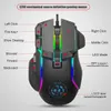 Muizen USB-gamingmuis Computermuis RGB-achtergrondverlichting Mause Gamer 10 knoppen Programmering 7200 dpi Ergonomische gamingmuis voor computer 231208