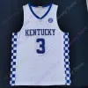 Camisas de basquete Kentucky Wildcats Jersey de basquete NCAA College Antonio Reeves CJ Fredrick Jacob Toppin Cason Wallace Livingston Onyenso