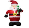 Santa Claus Gingerbread Man Christmas inflatables Indoor and Outdoor Decoration with LED Lights Blow up Lighted Yard Lawn Festive 7372728