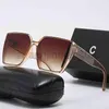 Designer Channel Sunglass Cycle Luxurious Fashion Brands Woman Mens Small With Diamond Square Sunshade Crystal Shape Sun Glasses F300m