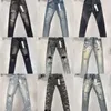 Paarse denimbroek Herenjeans Designer Jean Heren zwarte broek High-end kwaliteit Recht ontwerp Retro Streetwear Casual joggingbroek Ontwerpers Joggers Pant