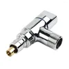 Bathroom Sink Faucets Ultra Short Mini Brass Chrome Bibcock Household Washing Machine Faucet G1/2' Triangular Valve Automatic Water Stopper