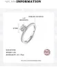 사이드 스톤즈 결혼식 약혼 Moissanite Ring Luxury GRA 인증서 여성을위한 스털링 실버 1 스털링 실버 Fine Jewelry YQ231209