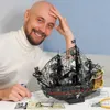 Ander speelgoed Piececool 3D Metalen puzzel The Queen Anne's Revenge Jigsaw Piratenschip DIY-modelbouwsets Speelgoed voor tieners Brain TeaserL231114