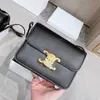 Legal Copy Deisgner Celinss Bags online shop Triumphal Arch bag genuine leather box tofu 2023 new trendy flight attendant simple small square one shoulder crossbod