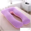 Cuscino per dormire laterale Biancheria da letto per donna Fl Corpo Cuscino a forma di U Cuscino lungo per maternità Mtifunzionale Cuscini per maternità Drop Delivery Home Garden Home Tex Dhqcl