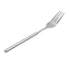Forks 1Pc Stainless Steel Long Handle Fork Dinner Fruit Dessert Cutlery BBQ Kitchen Dinnerware