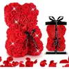 Flores decorativas Guirnaldas Artificial Rose Bear Teddy para mujeres Novia Aniversario Navidad Regalos de San Valentín Drop Entrega Inicio G OTAF3