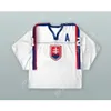 مخصص Peter Bondra 12 فريق Slovakia National Hockey Jersey جديد Top Top Sitched S-L-XL-XXL-3XL-4XL-5XL-6XL