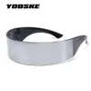 YOOSKE Drôle Futuriste Enveloppant Monob Costume Lunettes de Soleil Masque Nouveauté Lunettes Halloween Fête Fournitures Décoration273E