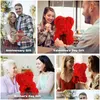 Flores decorativas Guirnaldas Artificial Rose Bear Teddy para mujeres Novia Aniversario Navidad Regalos de San Valentín Drop Entrega Inicio G OTAF3