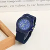 Moda masculina Nylon tecido relógio pulseira relógio oceano, terra, relógio militar de esportes aéreos