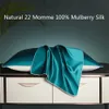 Poduszki macierzyńskie Naturalne 22 Momme 100 Mulberry Silk Satin Satin Pillowcases Pillow Poseflope Clre Standard Queen King 4874cm 231208