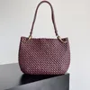 Designer TOTE High Bammer Crossbody Torka Mała oryginalna skórzana torba lustrzana jakość biała jagnięta torebka moda zielona torebka damska